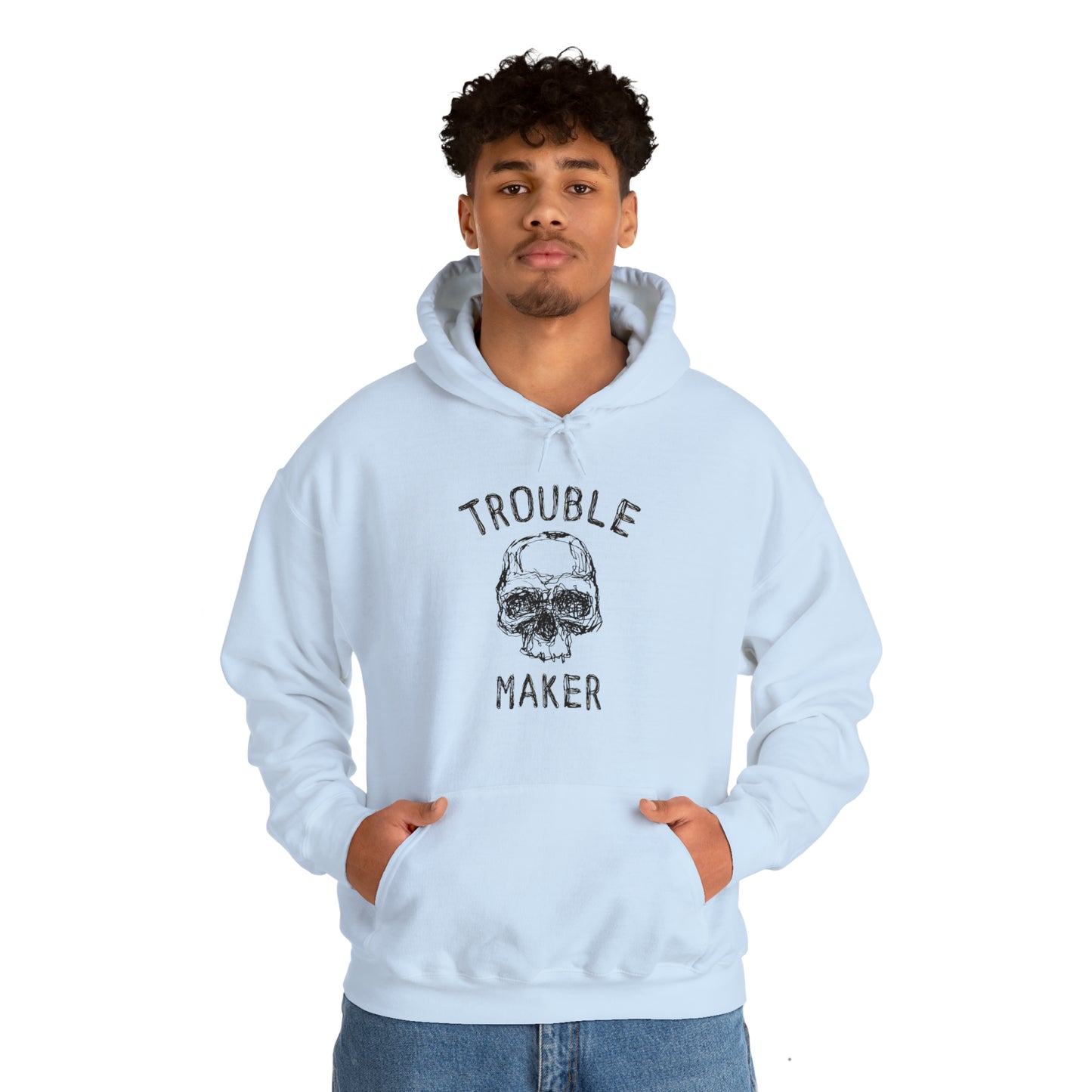 Riff Raff Wear Trouble Maker Unisex Heavy Blend™ Hooded Sweatshirt