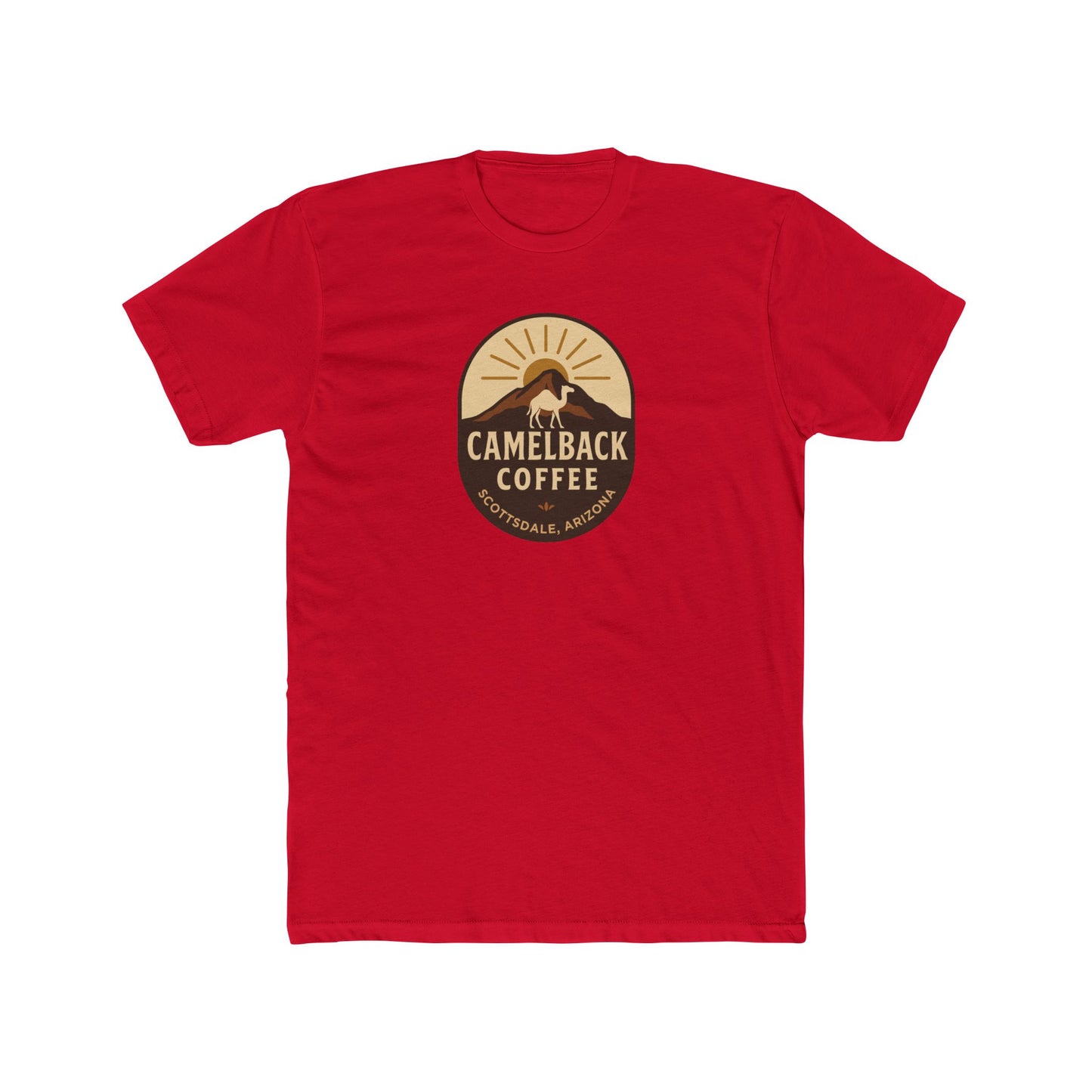 Coffee Lover Unisex Cotton Crew Tee, Casual Shirt, Vintage Coffee Camelback Coffee Old Town Scottsdale