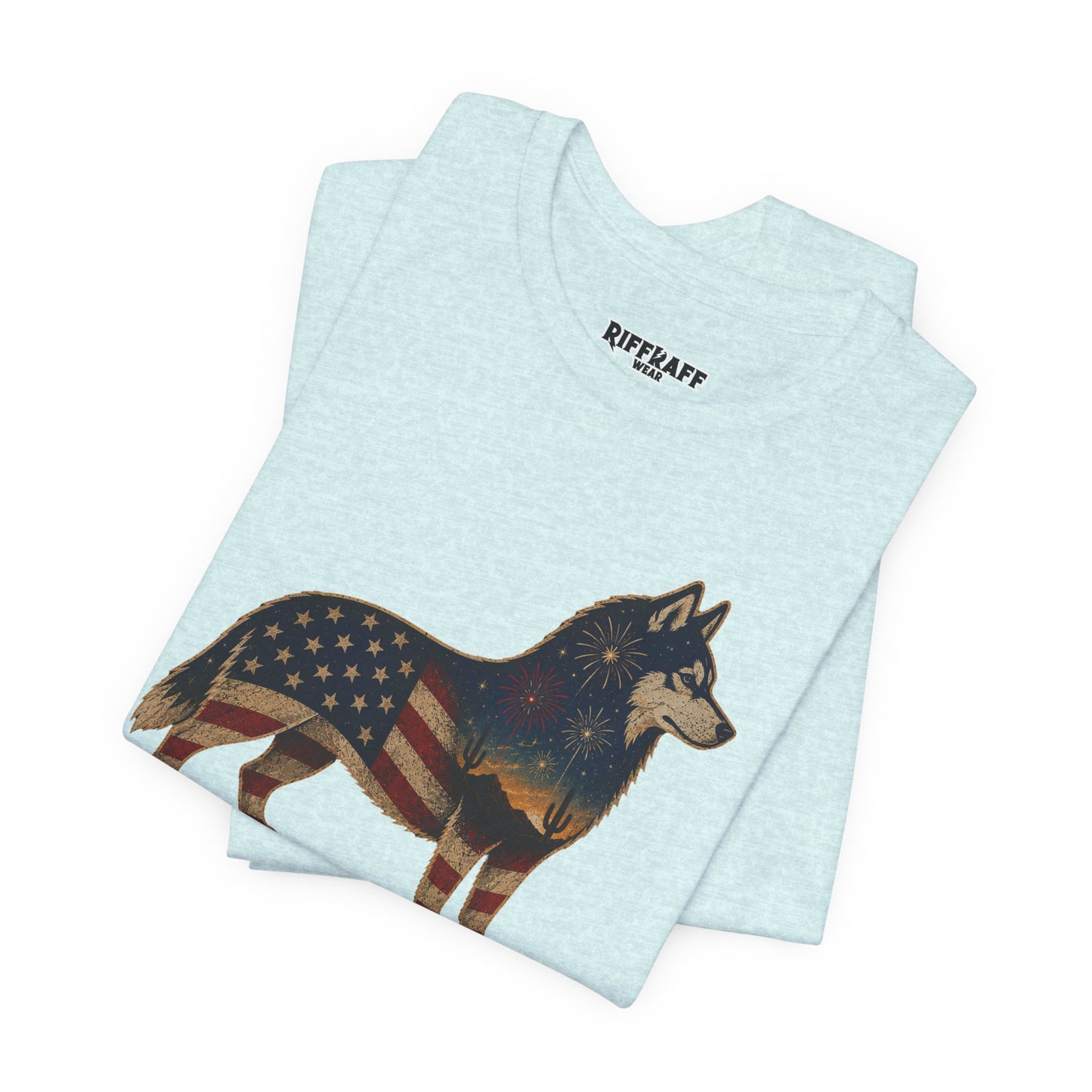 Freedom Crew T-Shirt – Patriotic Husky Flag Tee