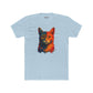 Vibrant Cat Art Unisex Cotton Crew Tee - Riff Raff Wear