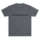 Riff Raff Wear I Let The Dogs Out Unisex Tri-Blend Crew Tee