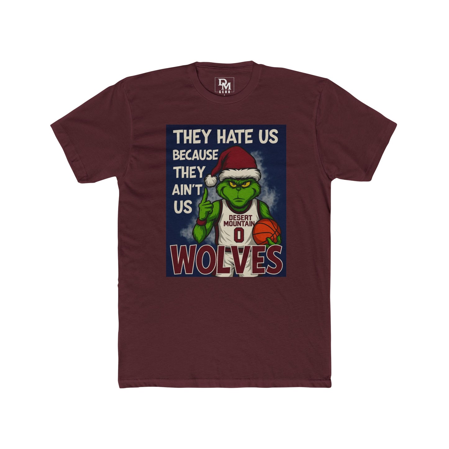 Wolves Basketball Grinch Tee – "They Hate Us Because They Ain't Us" Holiday Fan Shirt