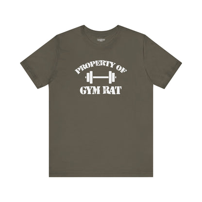 Riff Raff Wear Property of Gym Ratt Unisex Jersey Short Sleeve Tee