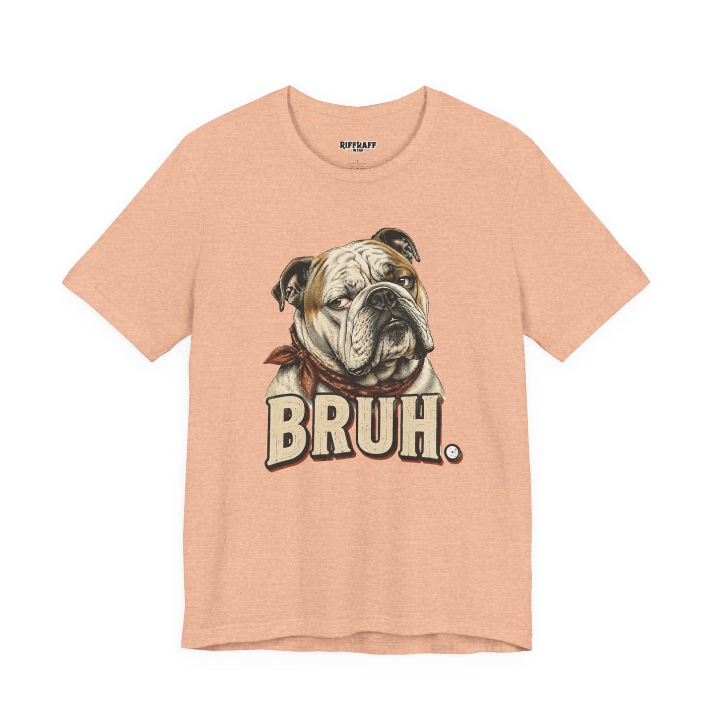 Bruh Bulldog T-Shirt Vintage English Bulldog Graphic Tee