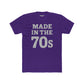 Vintage 70s Unisex Cotton Crew Tee - Retro Made in the 70s T-Shirt - Riff Raff Wear