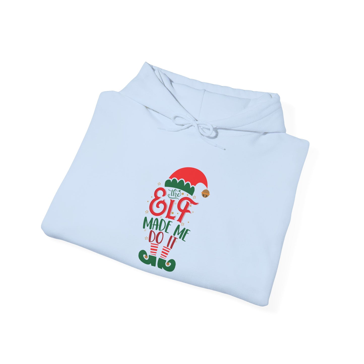 Riff Raff Wear The Elf Made Me Do It Unisex Heavy Blend™ Hooded Sweatshirt