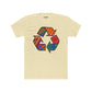 Colorful Recycle Symbol Unisex Cotton Crew Tee - Eco-Friendly Fashion - Riff Raff Wear