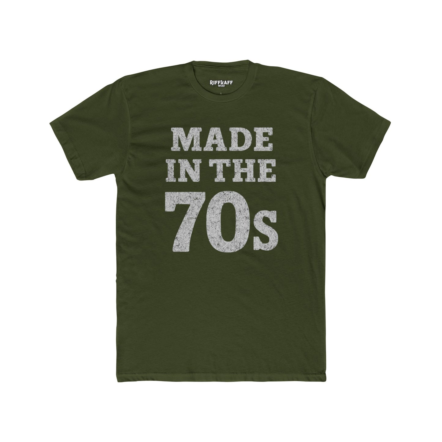 Vintage 70s Unisex Cotton Crew Tee - Retro Made in the 70s T-Shirt - Riff Raff Wear