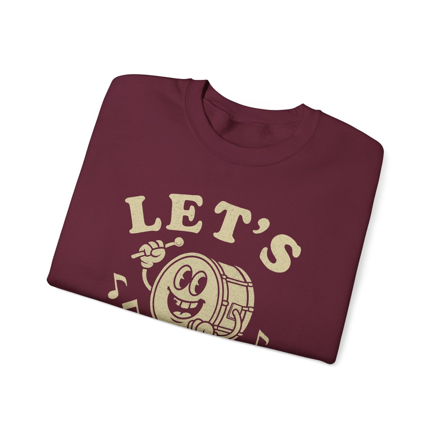 Let's Bang! Unisex Crewneck Sweatshirt - Fun & Comfy Apparel for Music Lovers - Riff Raff Wear