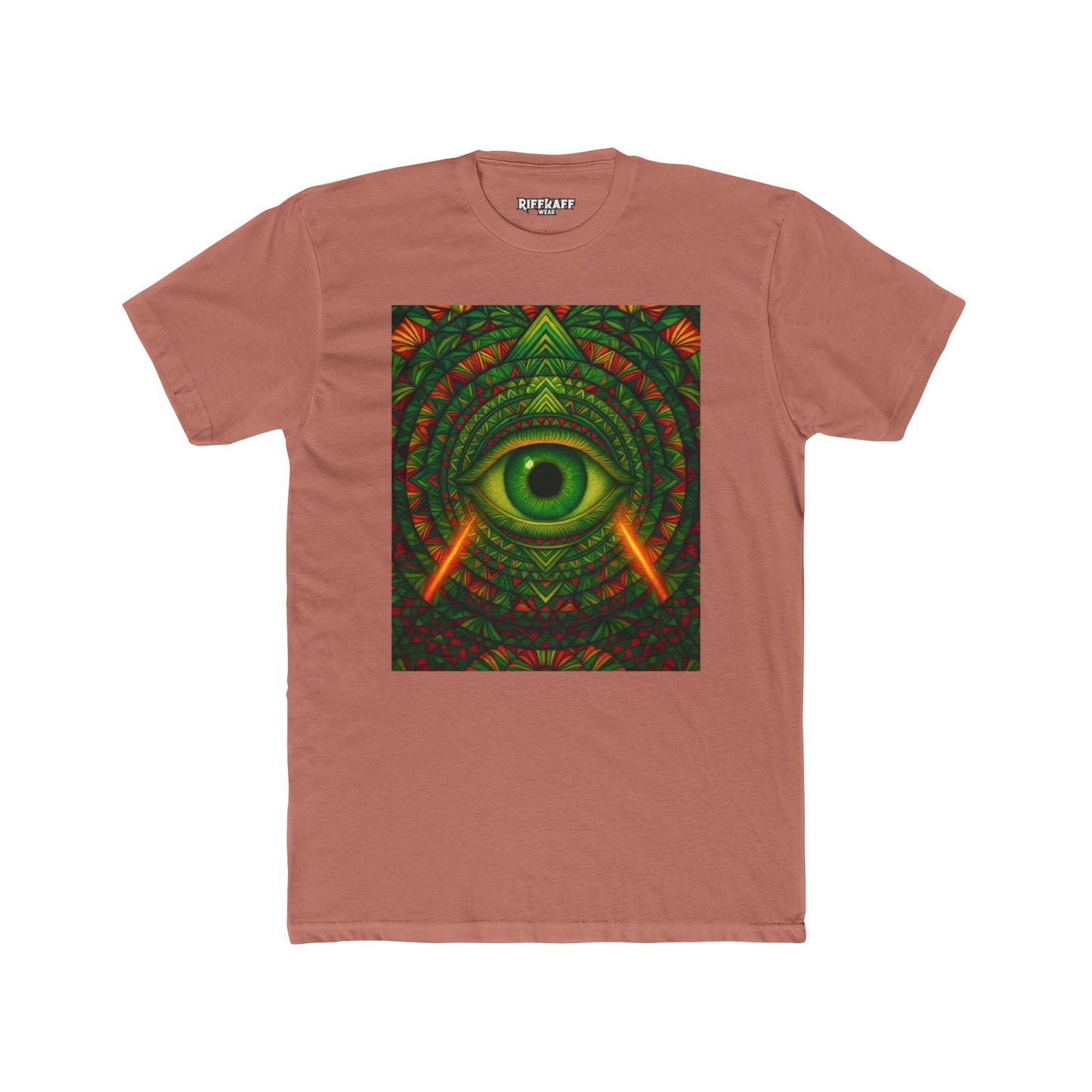 Psychedelic Eye Unisex Cotton Crew Tee - Riff Raff Wear