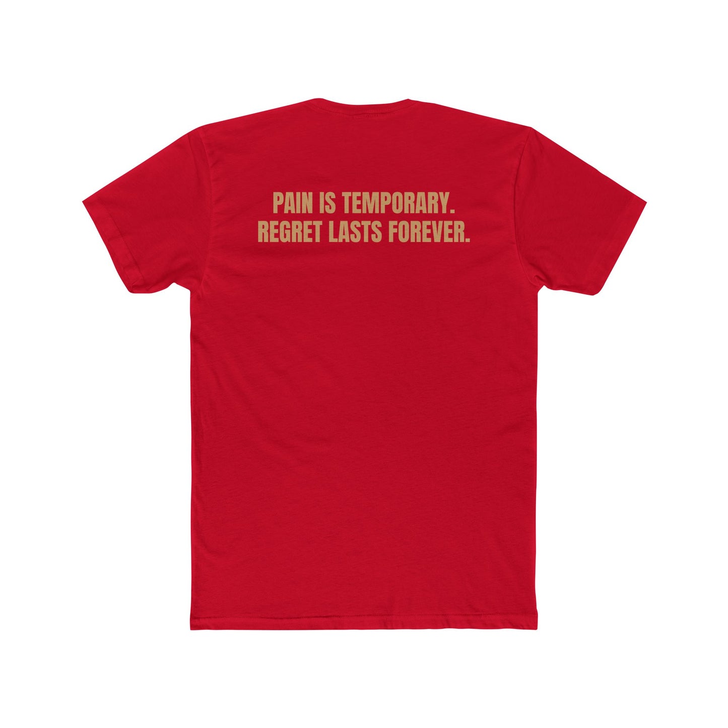 Motivational Fitness Crew Tee - Flexecution & Pain is Temporary Design - Riff Raff Wear