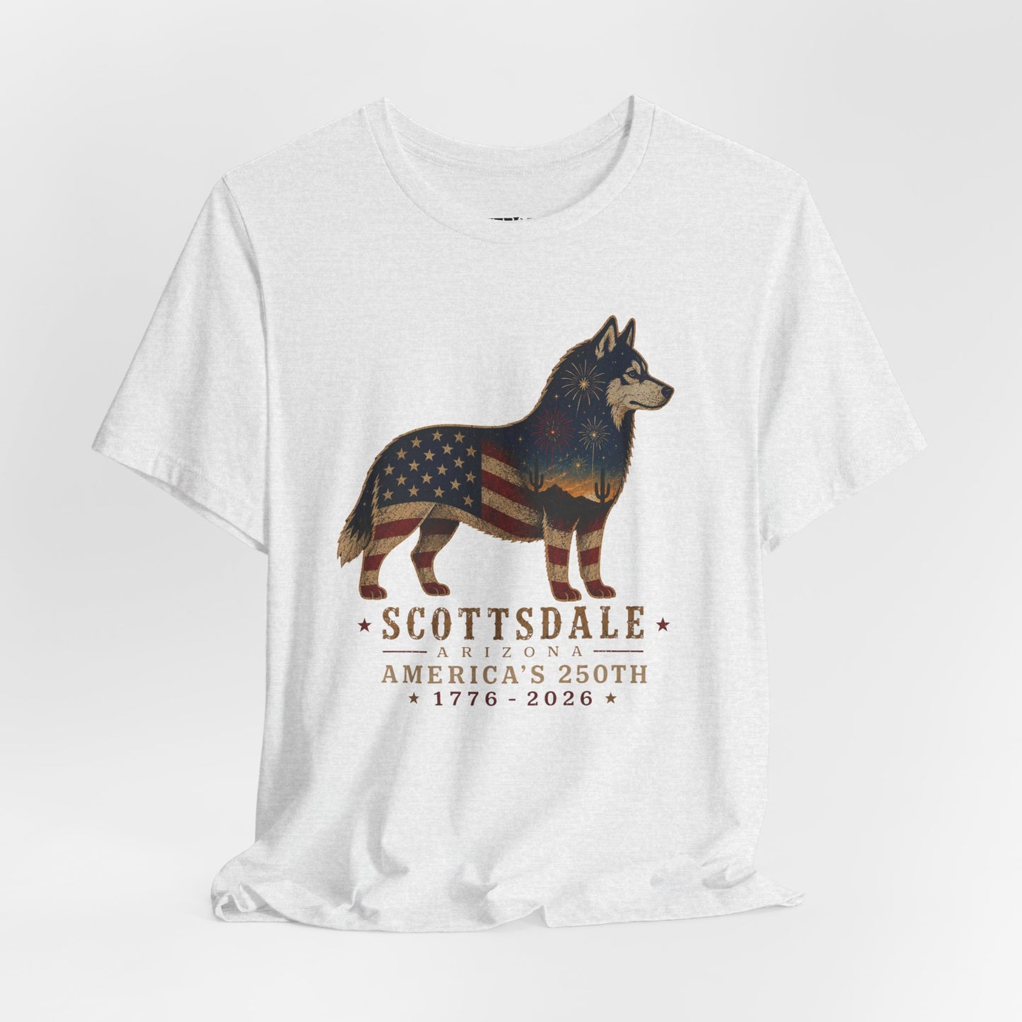 Freedom Crew T-Shirt – Patriotic Husky Flag Tee
