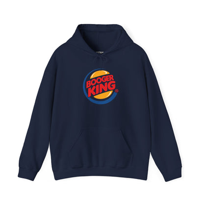 Parody Logo Series "Booger King" Graphic - Funny Unisex Heavy Blend™ Hooded Sweatshirt - Riff Raff Wear
