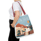 Scottsdale Arizona Vintage Travel Tote Bag — Old Town Desert Poster Design