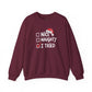 Christmas Sweatshirt, Funny Holiday Gift, Cozy Crewneck, Naughty Nice Humor, Unisex Winter Style, Festive Apparel - DMHoops.com