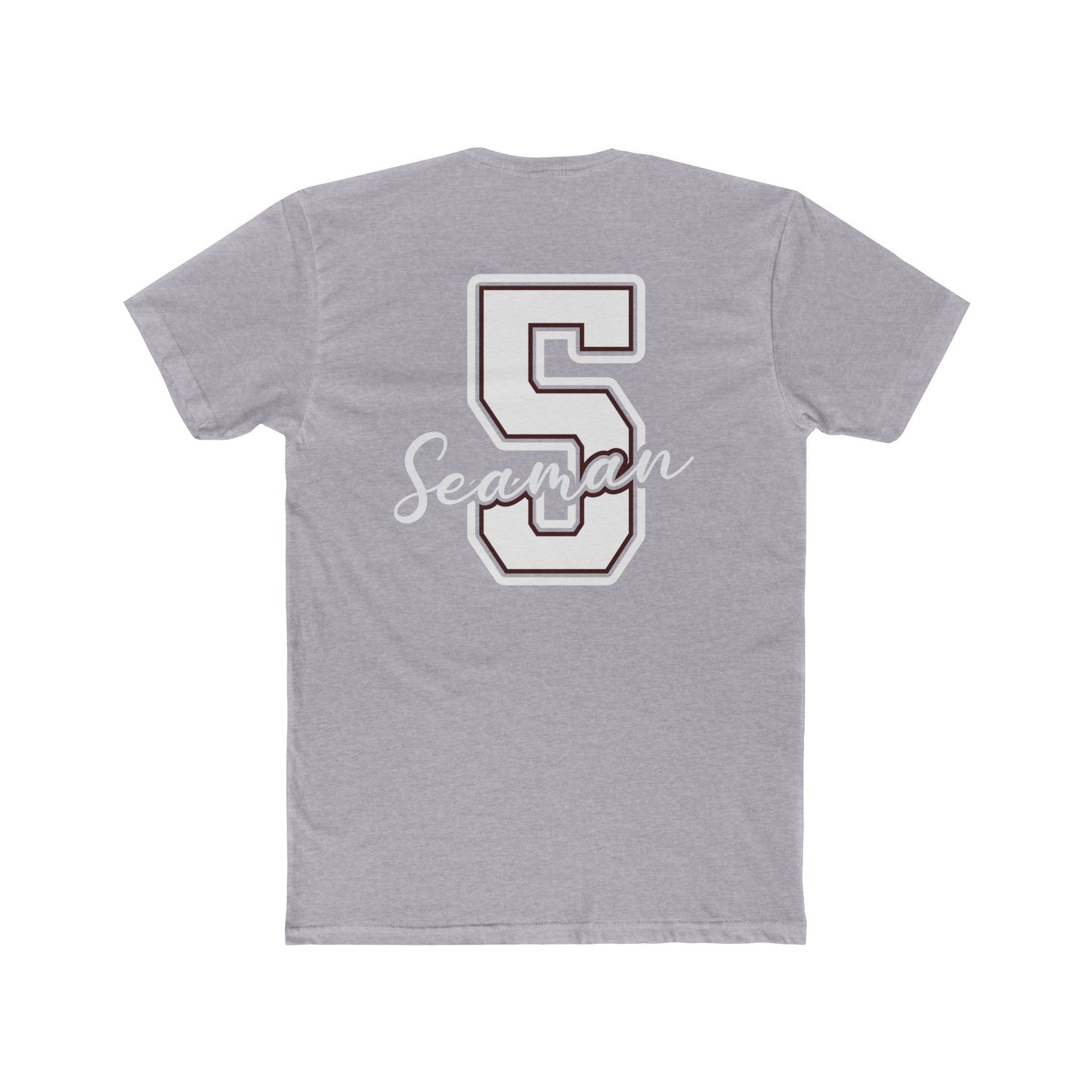 Number 5 - Seaman -  Varsity “Mom” Tee — Personalized Number Back Shirt