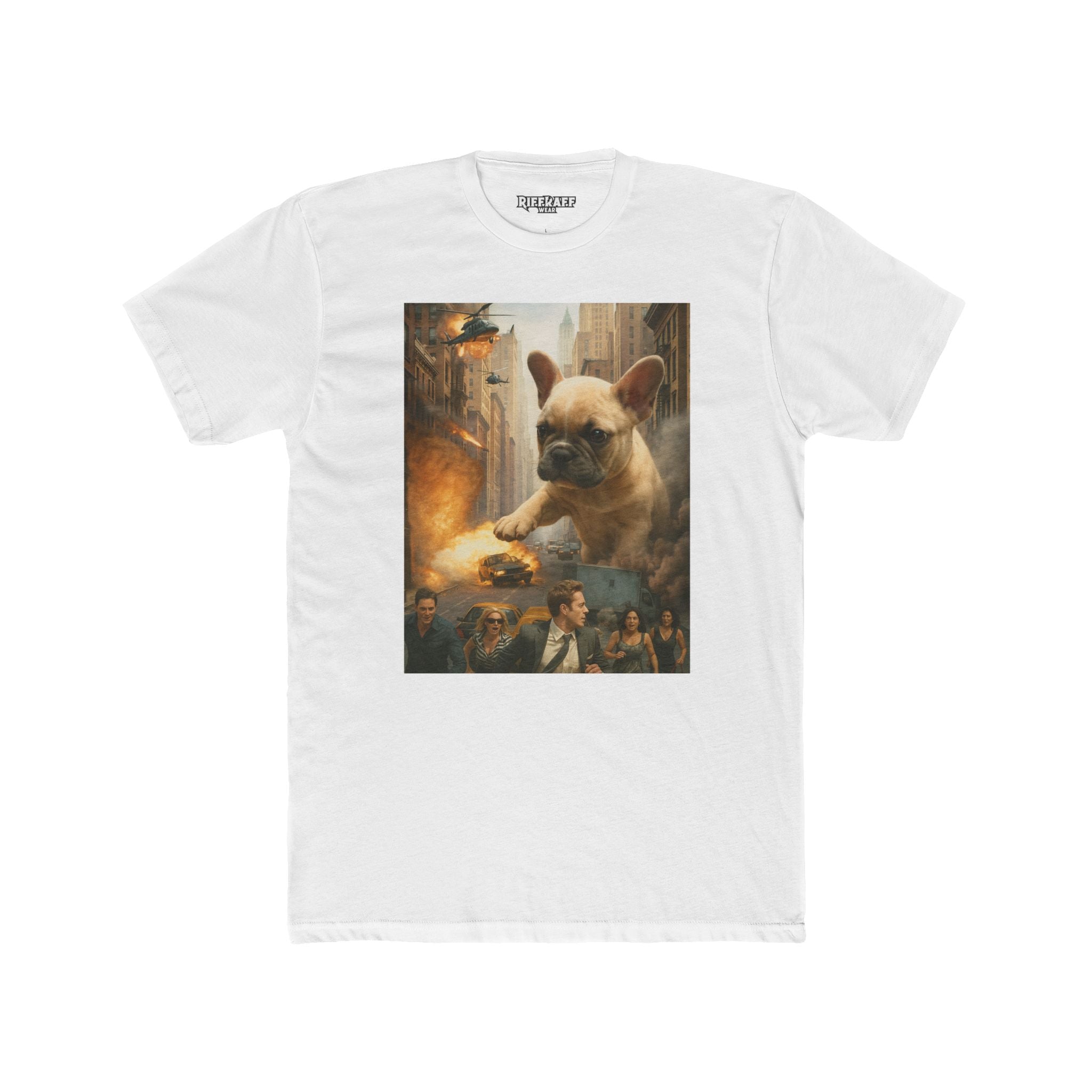Epic French Bulldog Graphic Tee - Unisex Cotton Crew Shirt - Riff Raff Wear