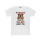 My Bulldog and I Talk Shit Unisex Cotton Crew Tee - Fun Pet Lover T-Shirt - Riff Raff Wear