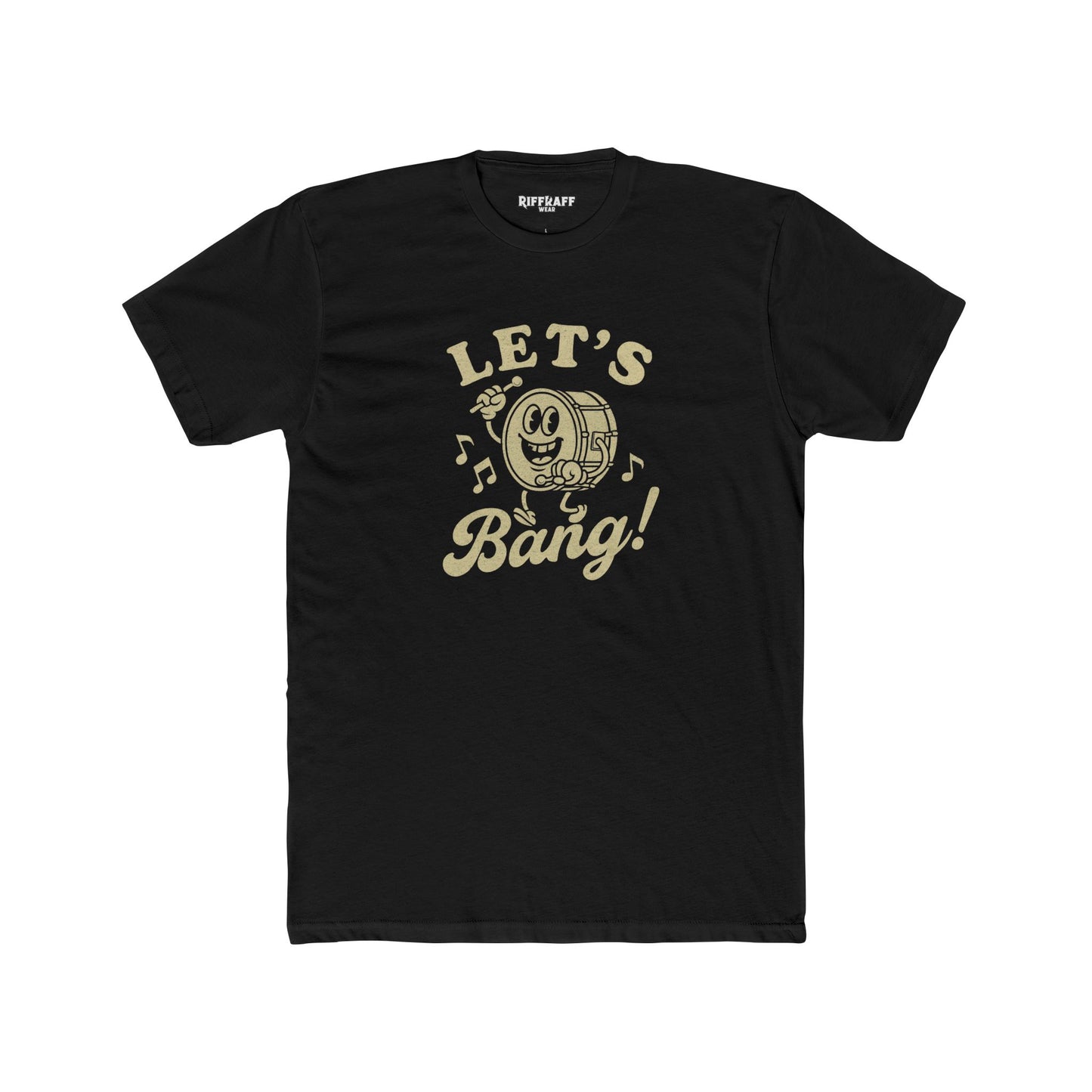 Let's Bang! Unisex Cotton Crew Tee - Fun Graphic T-Shirt for Music Lovers - Riff Raff Wear