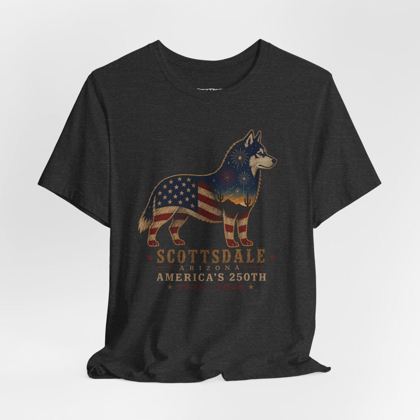 Freedom Crew T-Shirt – Patriotic Husky Flag Tee