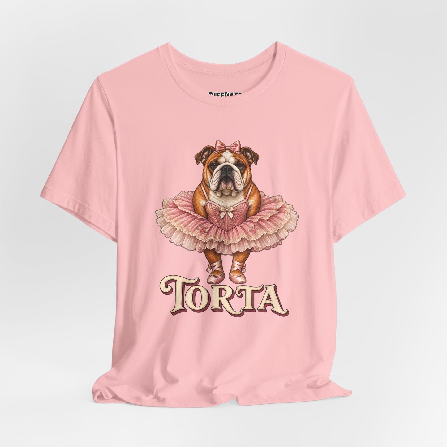 Bulldog Ballerina T-Shirt 'Torta' Cute Dog Graphic Tee