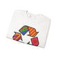 Eco-Friendly Graphic Sweatshirt - Unisex Heavy Blend™ Crewneck with Colorful Recycle Design - Riff Raff Wear