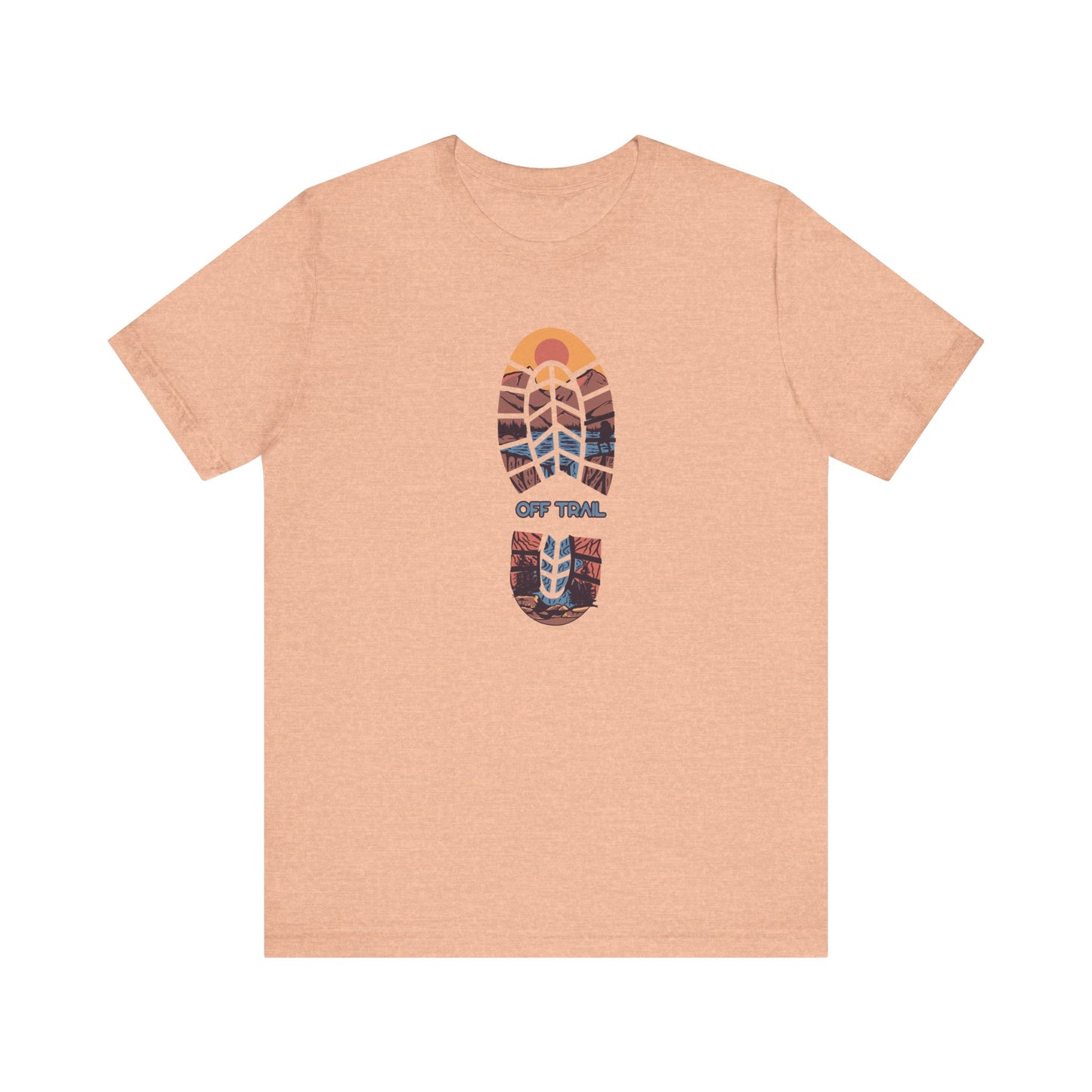 Off Trail Boot Print Unisex Jersey Short Sleeve Tee