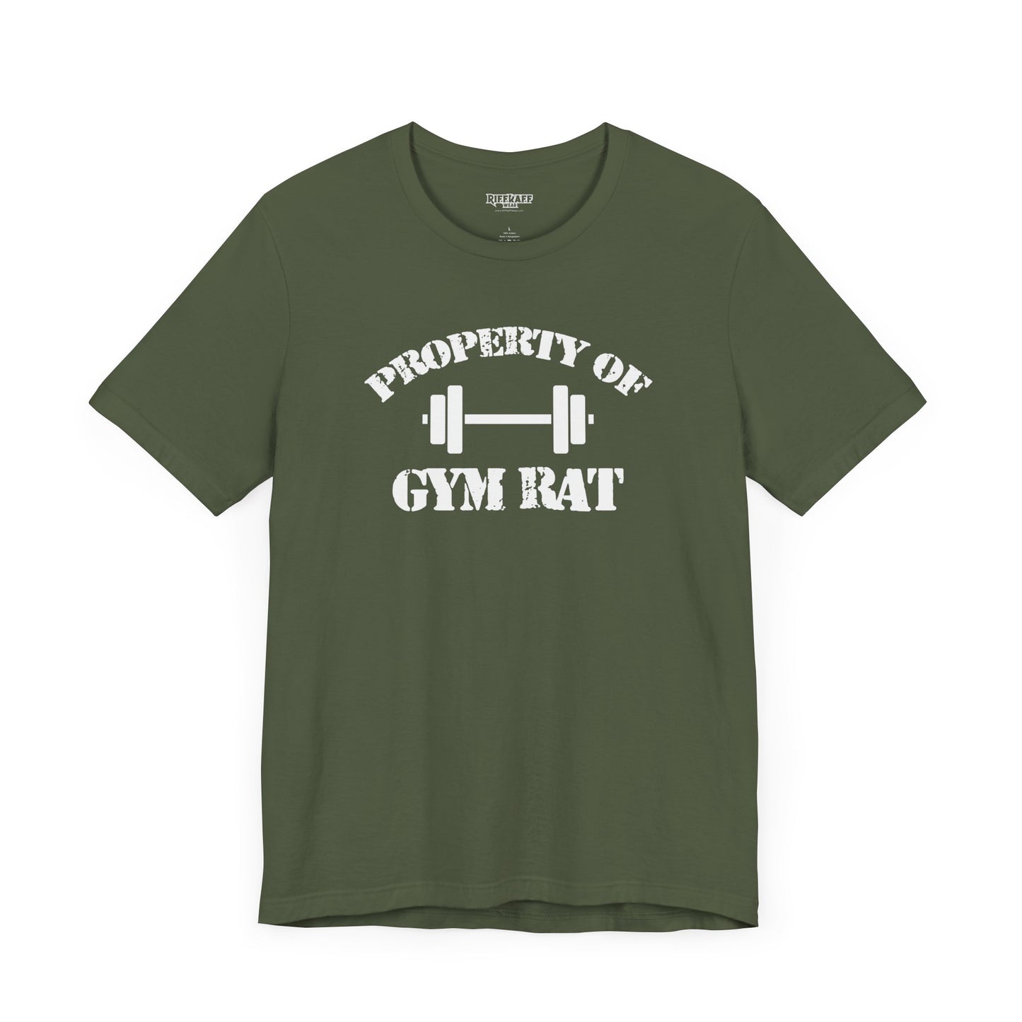 Riff Raff Wear Property of Gym Ratt Unisex Jersey Short Sleeve Tee