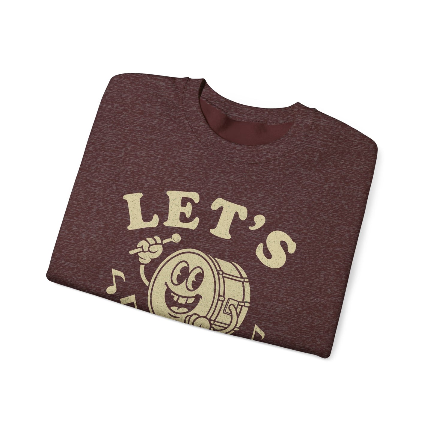 Let's Bang! Unisex Crewneck Sweatshirt - Fun & Comfy Apparel for Music Lovers - Riff Raff Wear