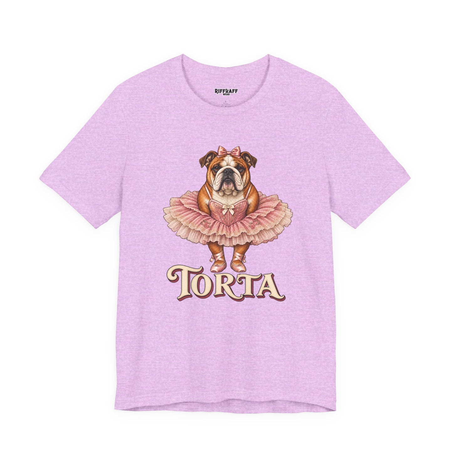 Bulldog Ballerina T-Shirt 'Torta' Cute Dog Graphic Tee