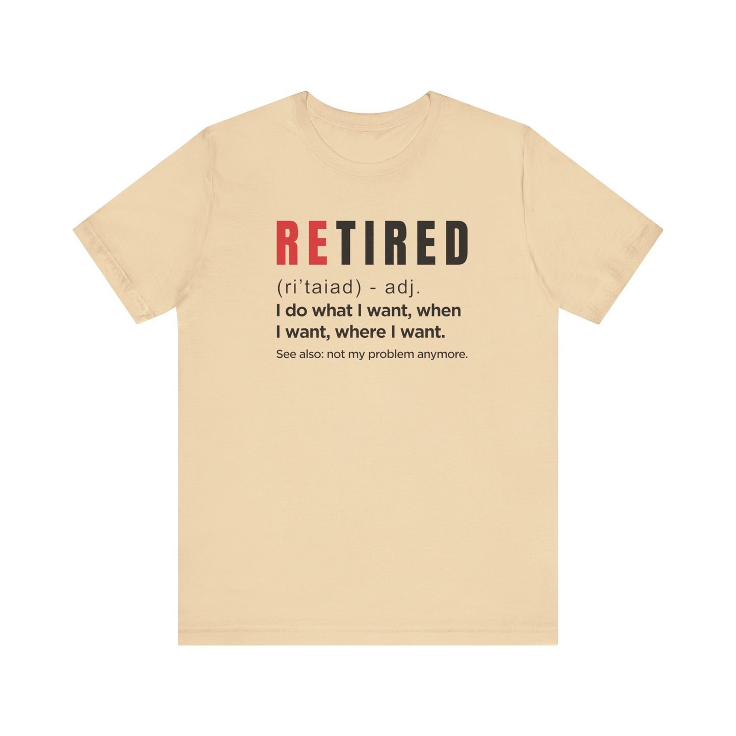 Dad Funny Retired Unisex Jersey Short Sleeve Tee