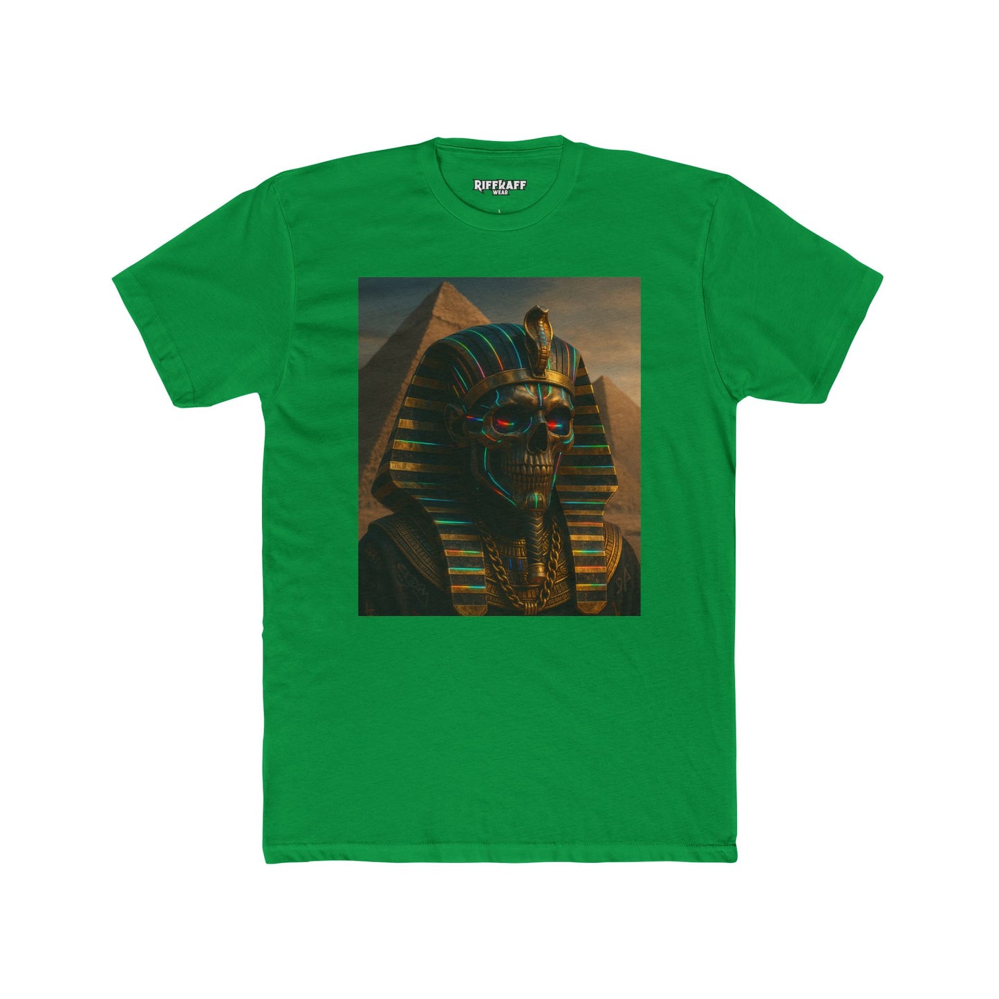 Vintage Pharaoh Graphic Tee, Unisex Cotton Crew Shirt, Egyptian Art  - Riff Raff Wear
