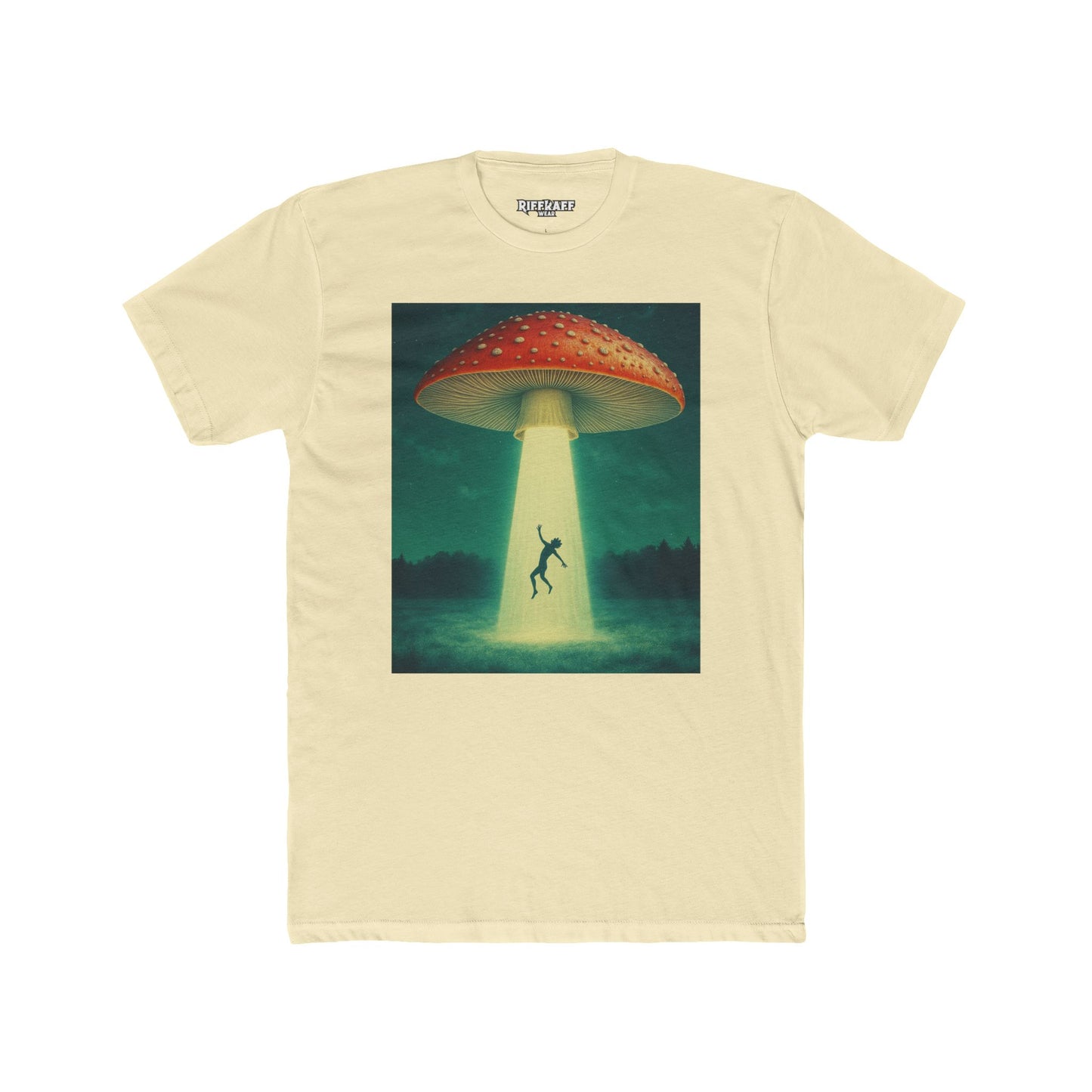 Mystical UFO  Unisex Cotton Crew Tee, Alien Shirt  - Riff Raff Wear