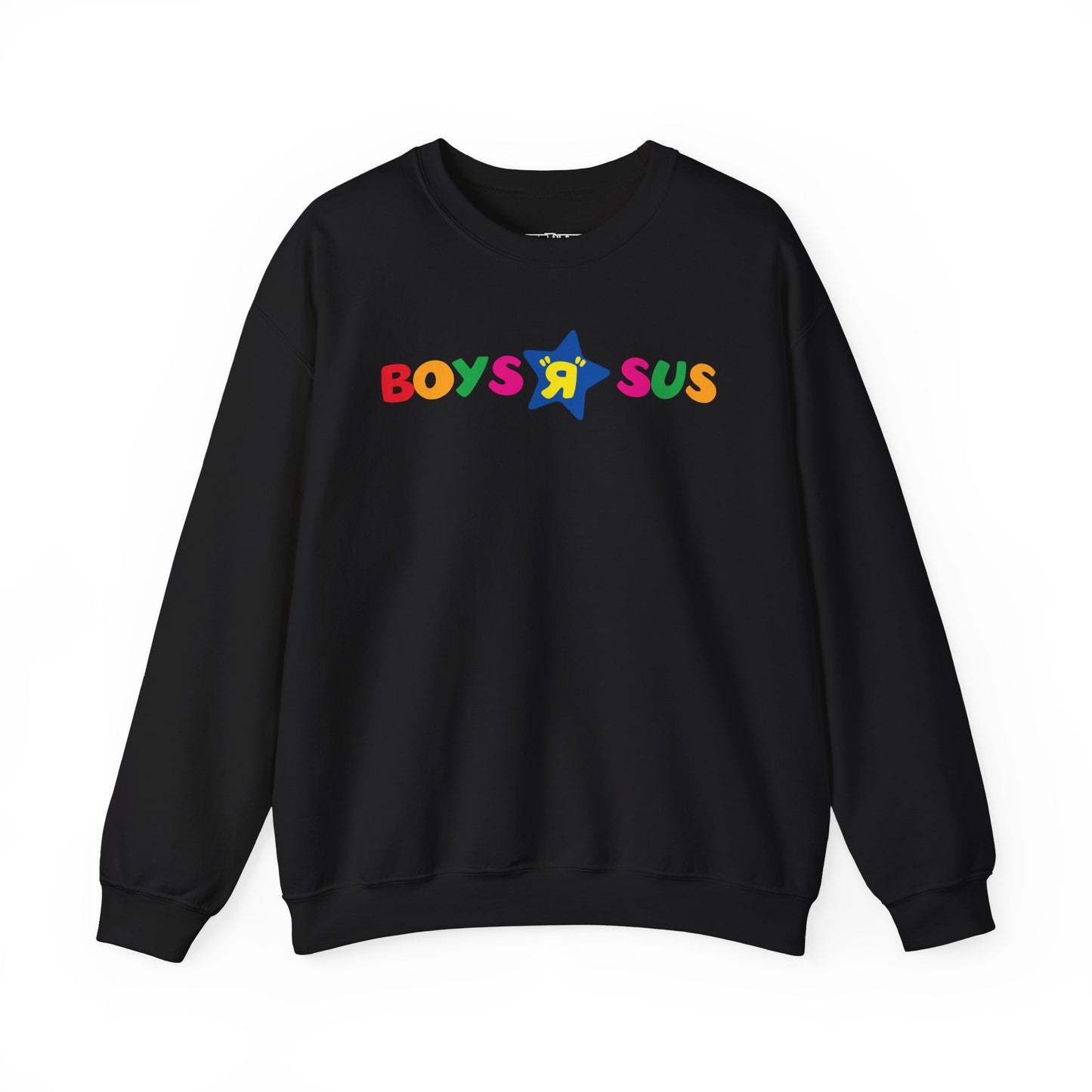 Parody Logo Series - Boys R Sus Unisex Heavy Blend Crewneck Sweatshirt - Fun and Comfortable - Riff Raff Wear
