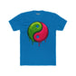 Yin Yang Drip Unisex Cotton Crew Tee - Stylish & Fun Graphic Tee for Everyday Wear - Riff Raff Wear