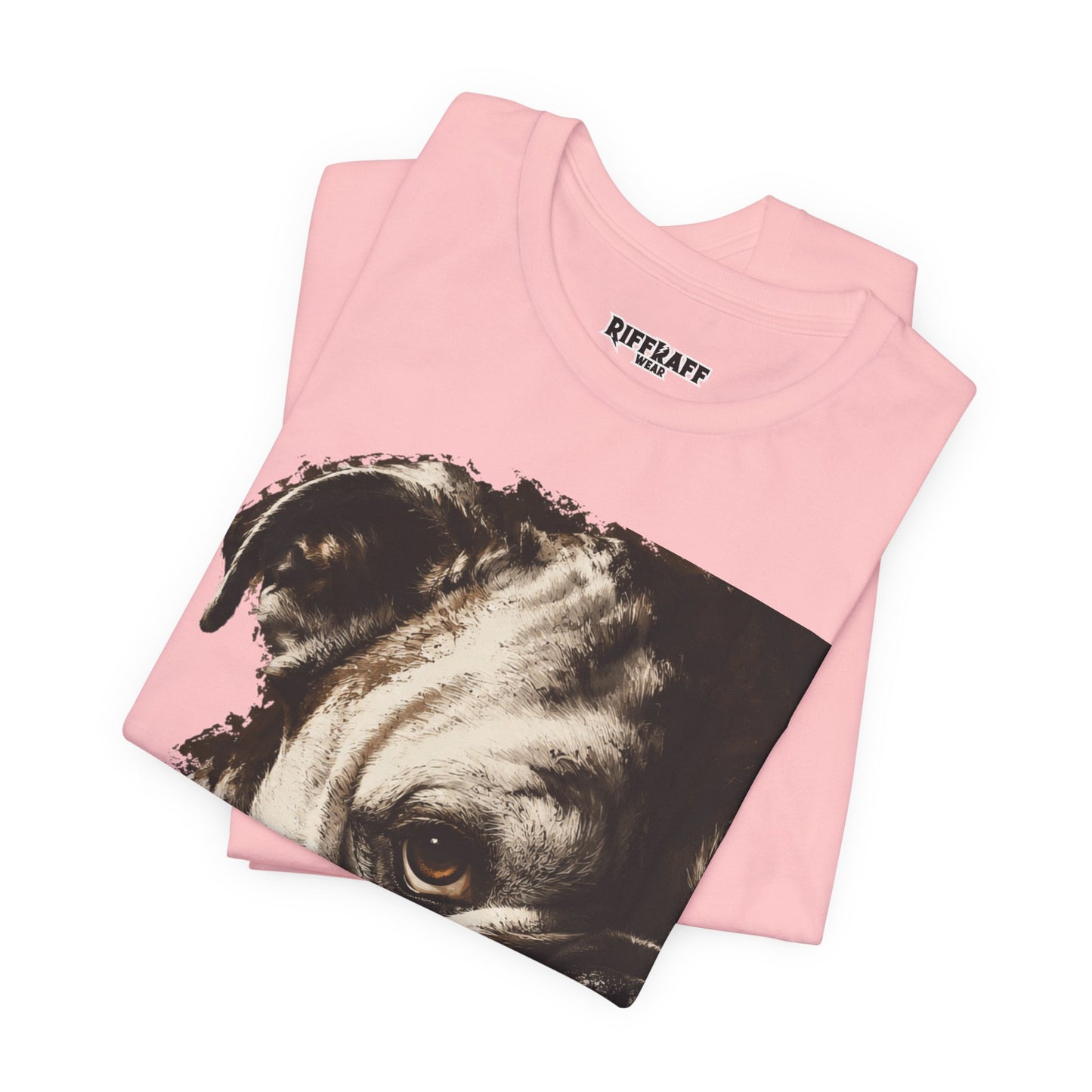 Bulldog Portrait T-Shirt Vintage Sepia Dog Graphic Tee
