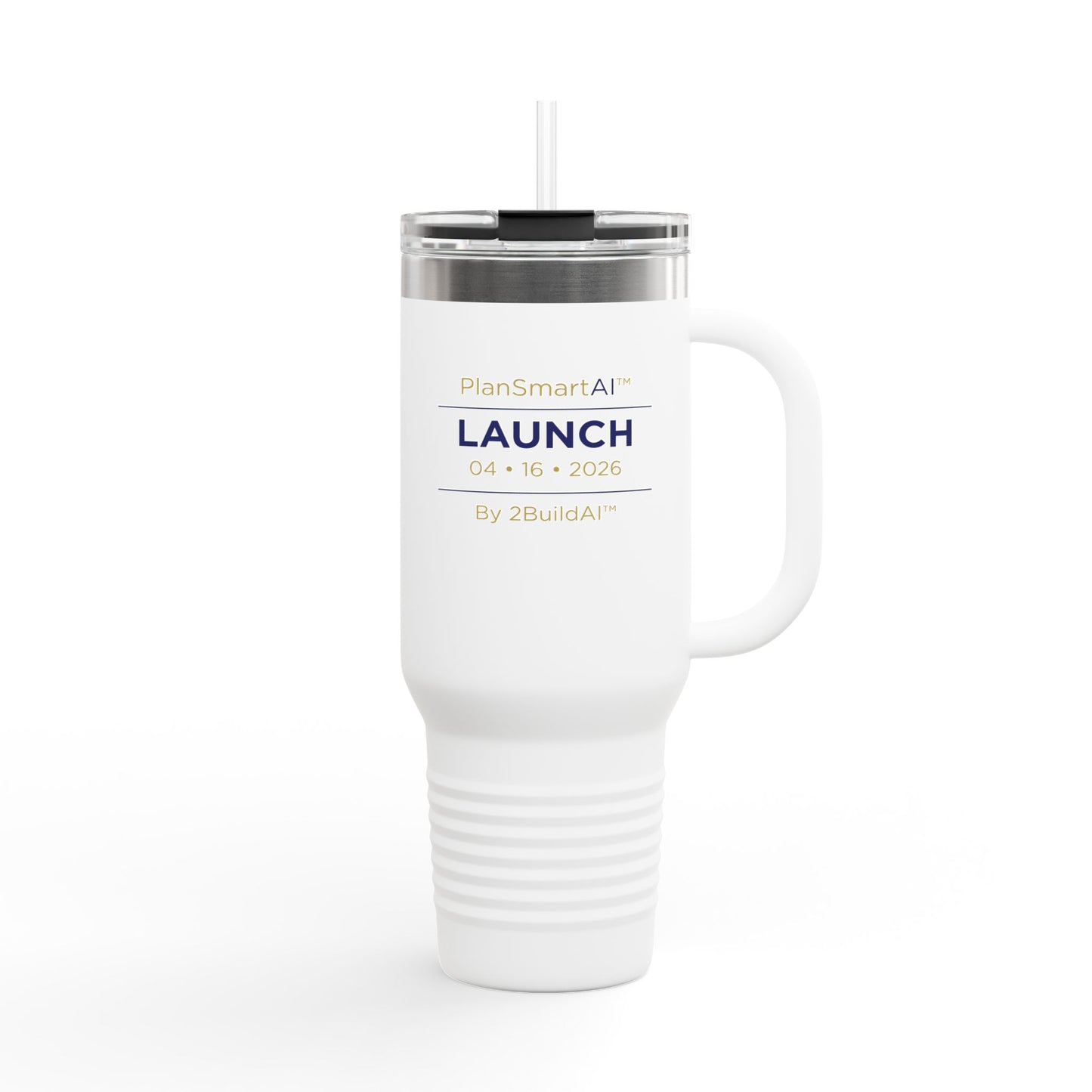 40oz Insulated Travel Mug — Custom Launch Commemorative Tumbler