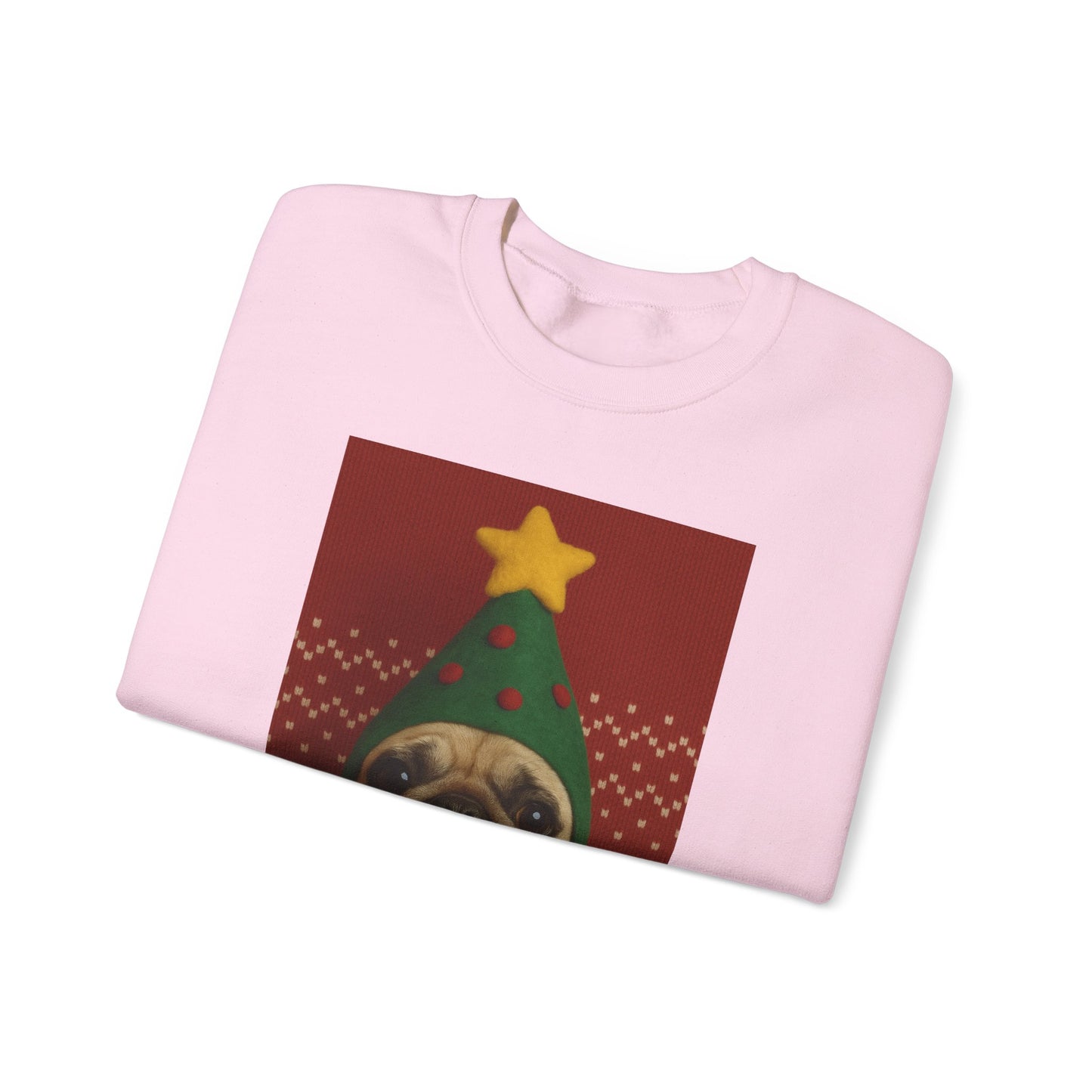 Christmas Pug Sweatshirt, Unisex Crewneck, Cute Holiday Sweater, Dog Lover Gift, Cozy Winter Wear, Fun Christmas Apparel - Riff Raff Wear