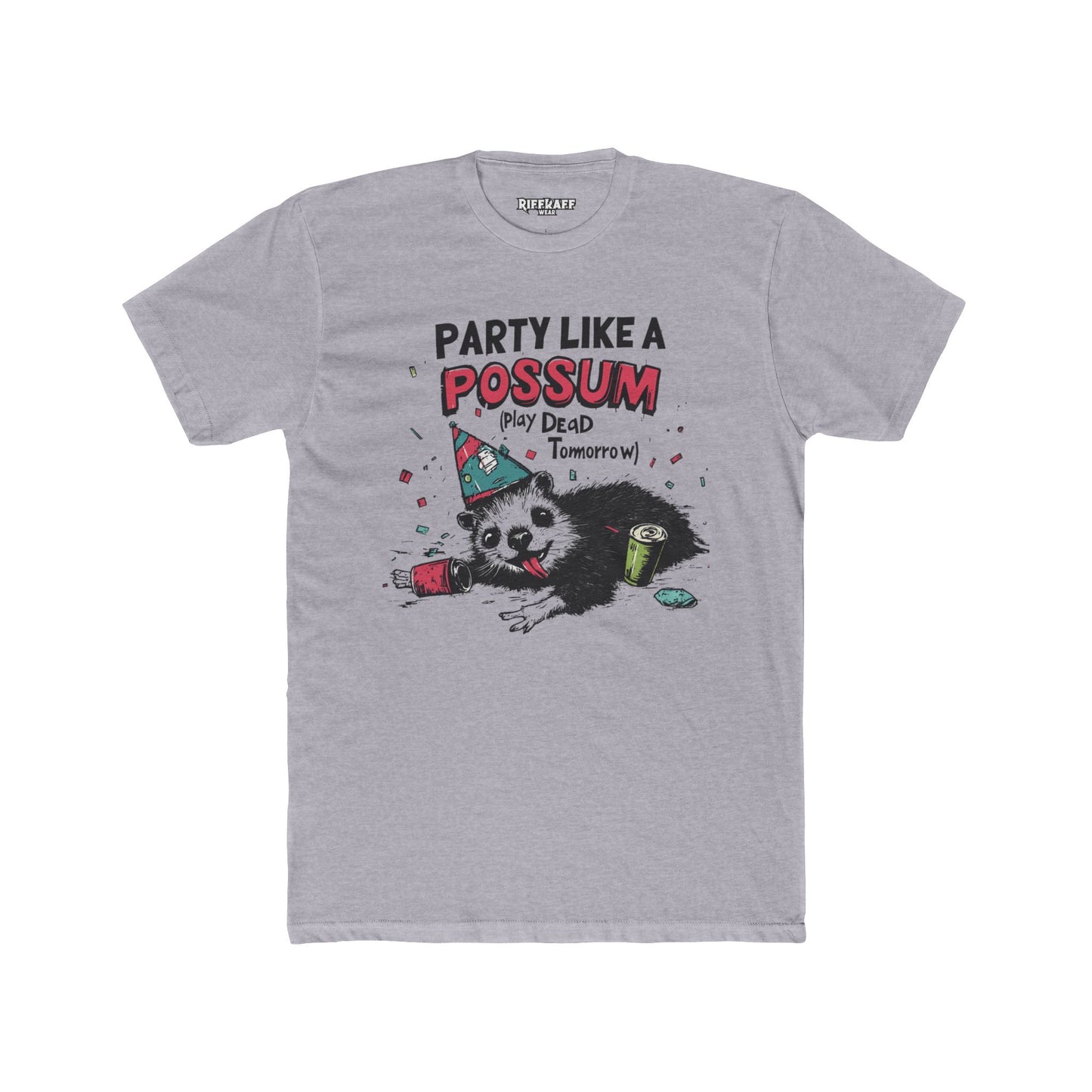 Funny Possum Graphic Tee, Cute T-Shirt for Parties, Gift for Animal Lovers - Riff Raff Wear