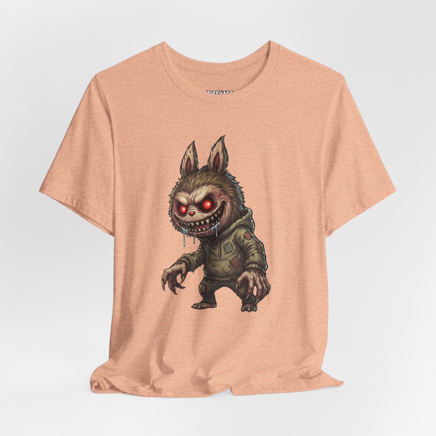 Graphic Tee — Creepy Bunny Monster Front with "F*** You and Your Lab***" Bold Back