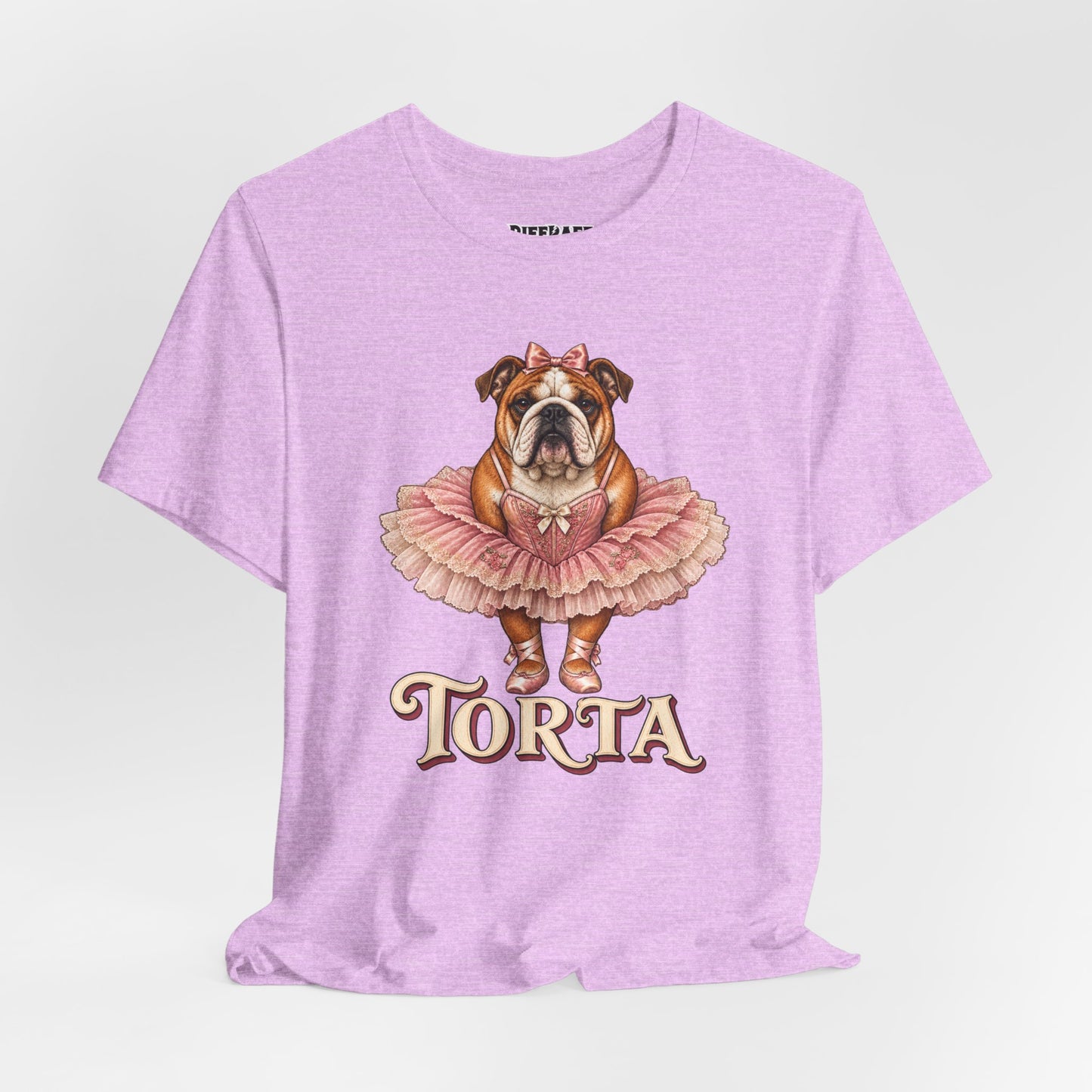Bulldog Ballerina T-Shirt 'Torta' Cute Dog Graphic Tee