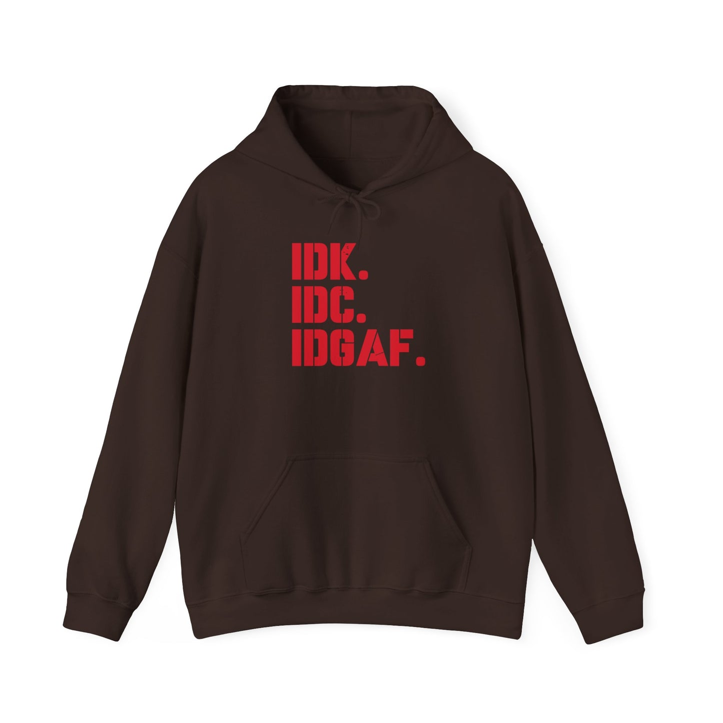 Dad Funny IDK IDC IDGAF Unisex Heavy Blend™ Hooded Sweatshirt