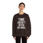 Unisex Crewneck Sweatshirt - "Time Doesn't Refund" - REBEL REPUBLIC - Riff Raff Wear