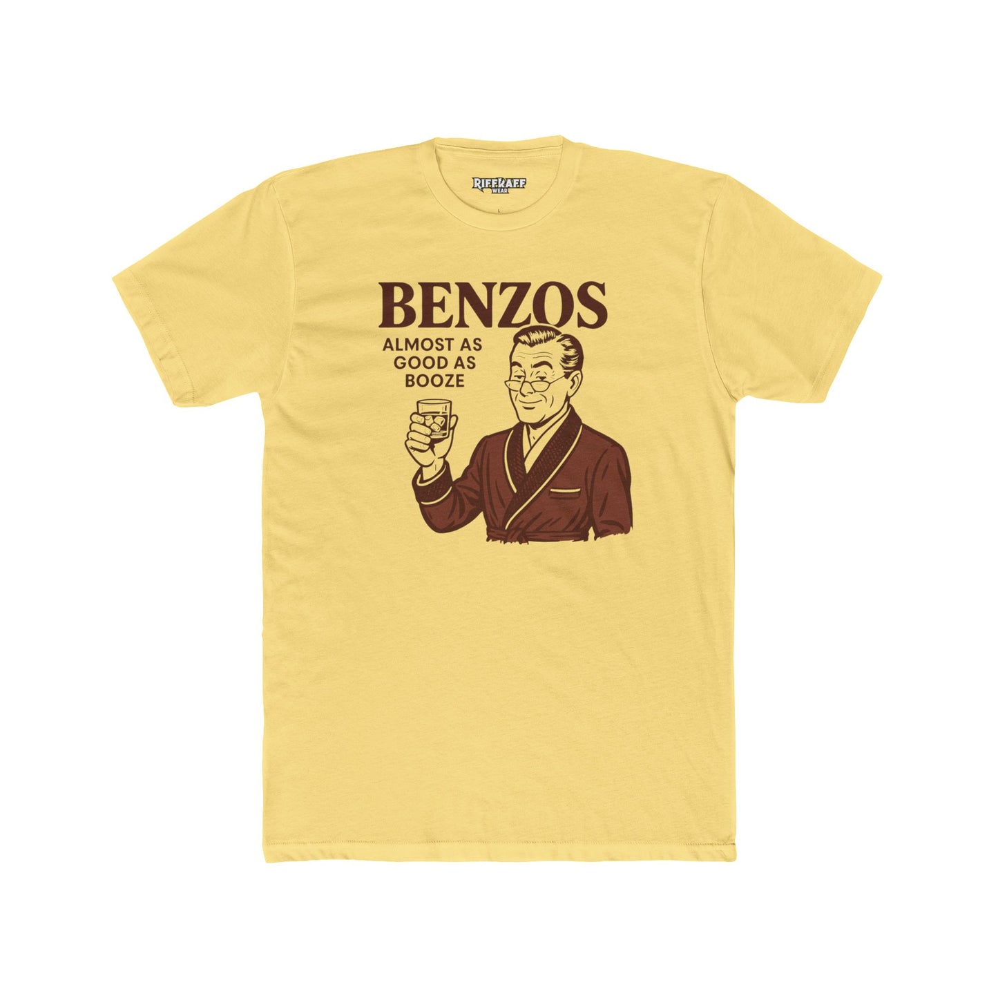 Unisex Cotton Crew Tee with 'BENZOS' - Perfect Med Merch - OverRx - Riff Raff Wear