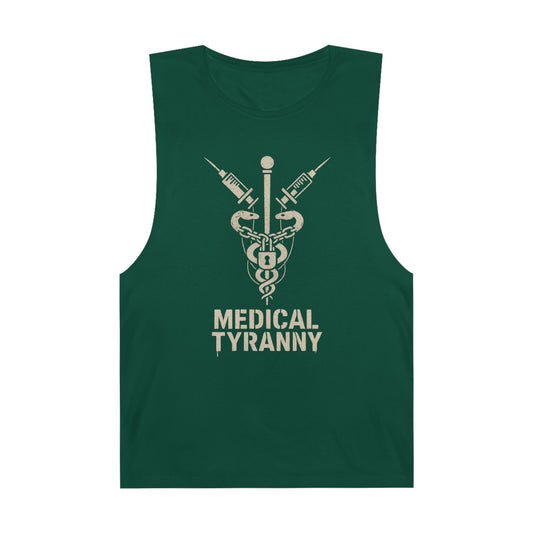 Unisex Medical Tyranny Tank - Bold Statement Tee for Healthcare Awareness - Riff Raff Wear