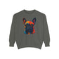 Colorful French Bulldog Sweatshirt - Unisex Garment-Dyed Design - Riff Raff Wear