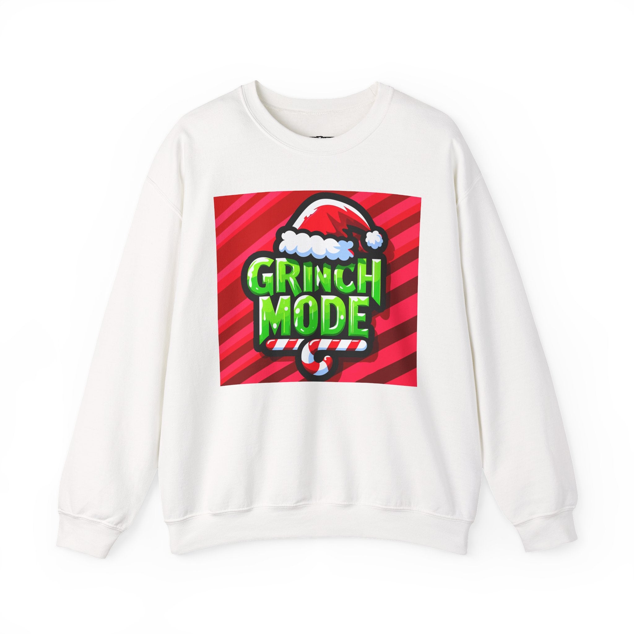 Grinch Mode Crewneck Sweatshirt, Christmas Attire, Holiday Sweatshirt, Festive Gift, Cozy Winter Wear, Funny Christmas Sweater - Riff Raff Wear