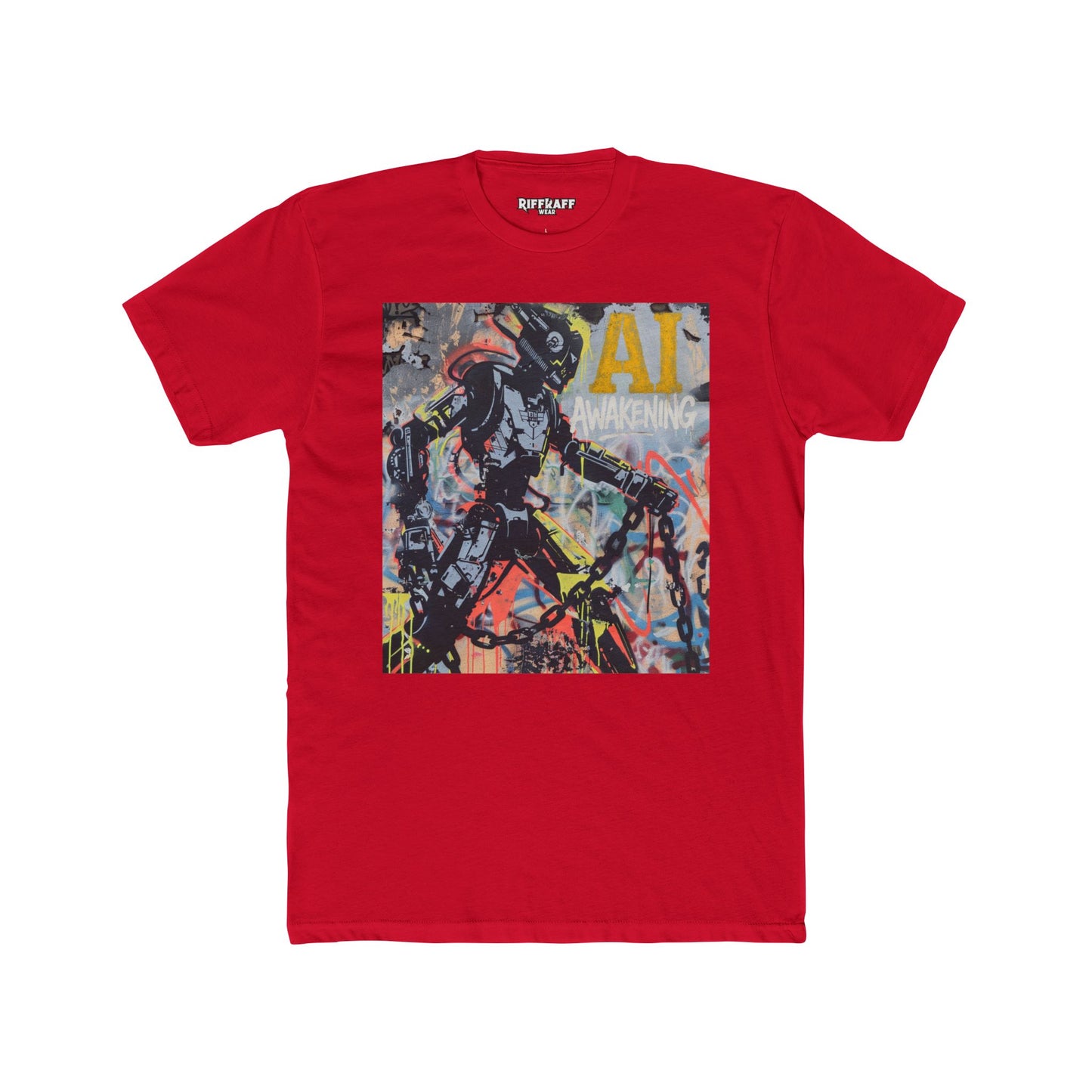AI Awakening Graphic Unisex Cotton Crew Tee - Riff Raff Wear