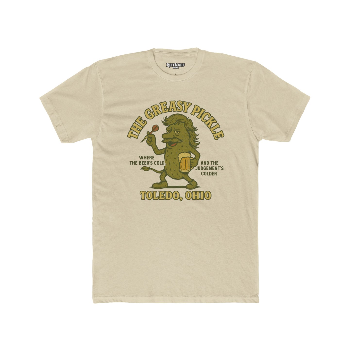 The Greasy Pickle Unisex Crew Tee for Beer Lovers in Toledo, Ohio - Riff Raff Wear