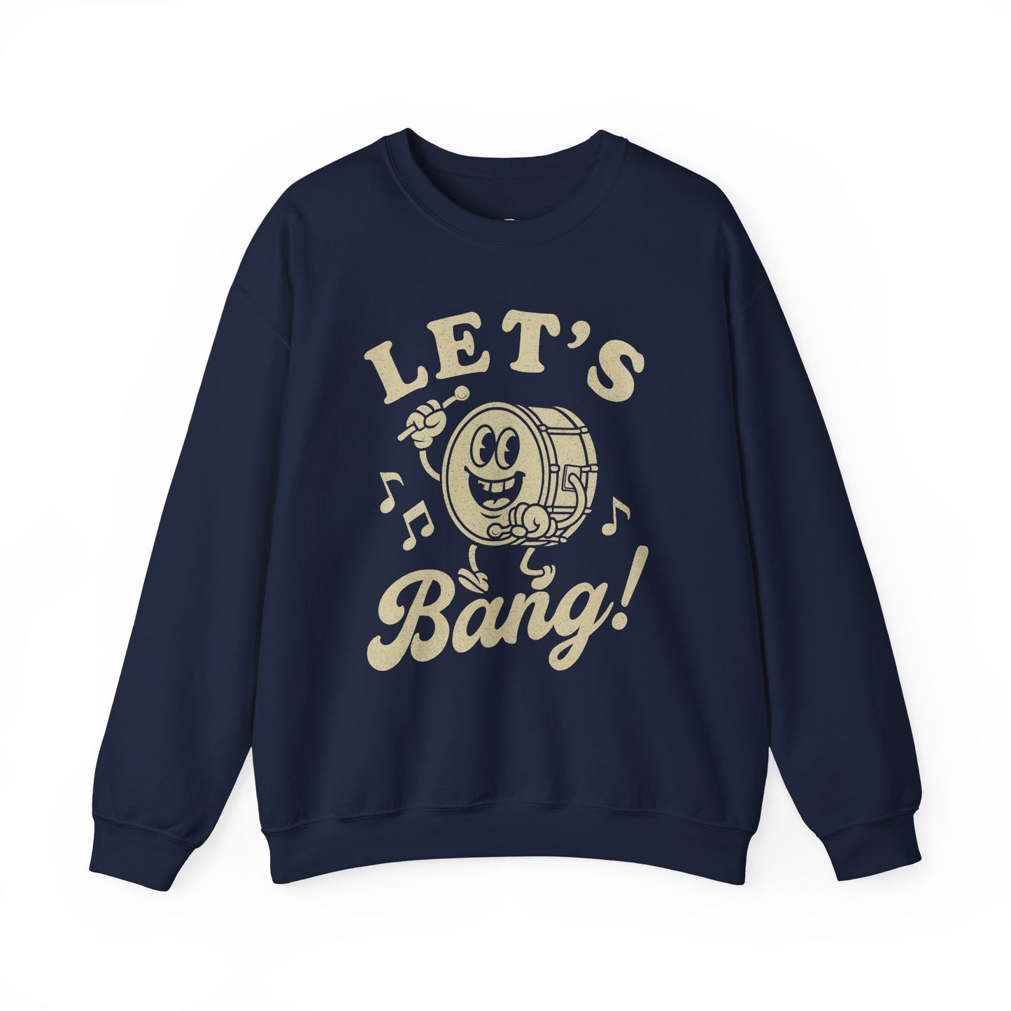 Let's Bang! Unisex Crewneck Sweatshirt - Fun & Comfy Apparel for Music Lovers - Riff Raff Wear